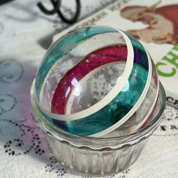 MCM WW2 era mercury glass Christmas ornament - Picture 7 of 8